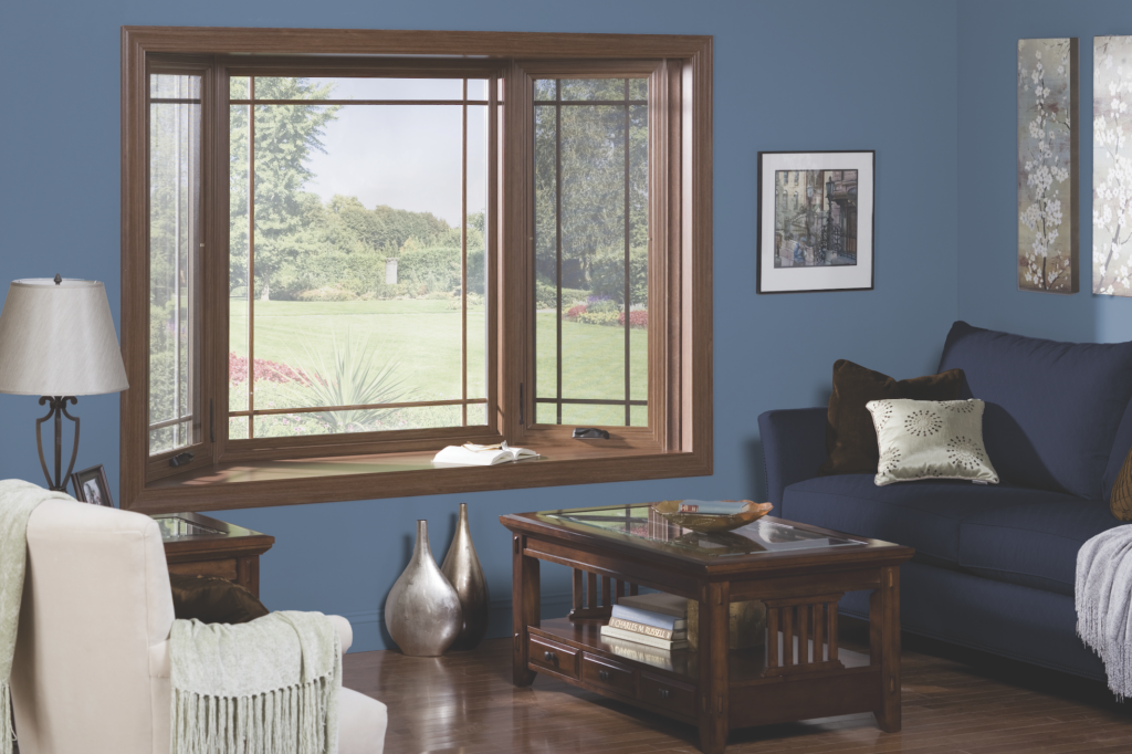 Milgard wood window in living room