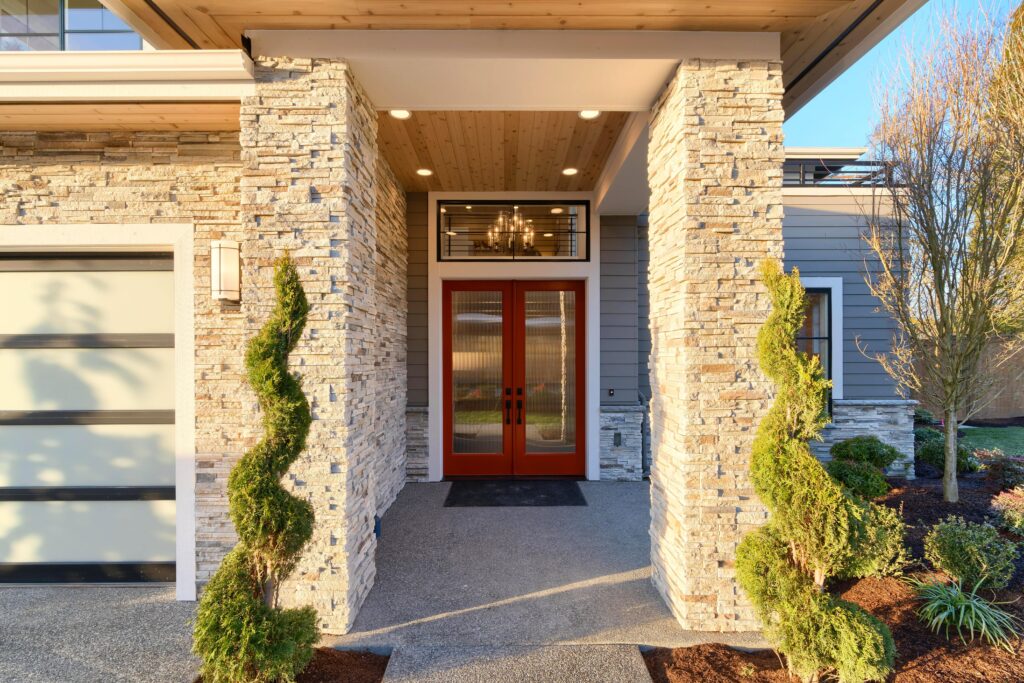 Lovely entry doors of home