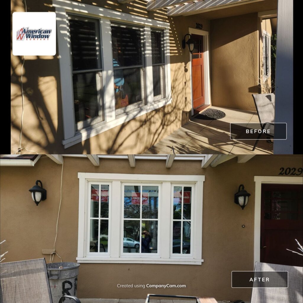 Before and After Window Installation